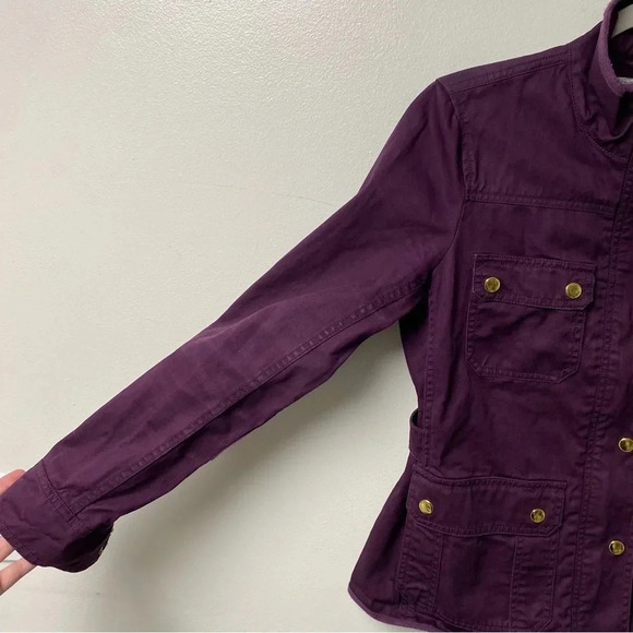 J‎ Crew Field Utility Jacket Purple Size Small - Picture 2 of 7